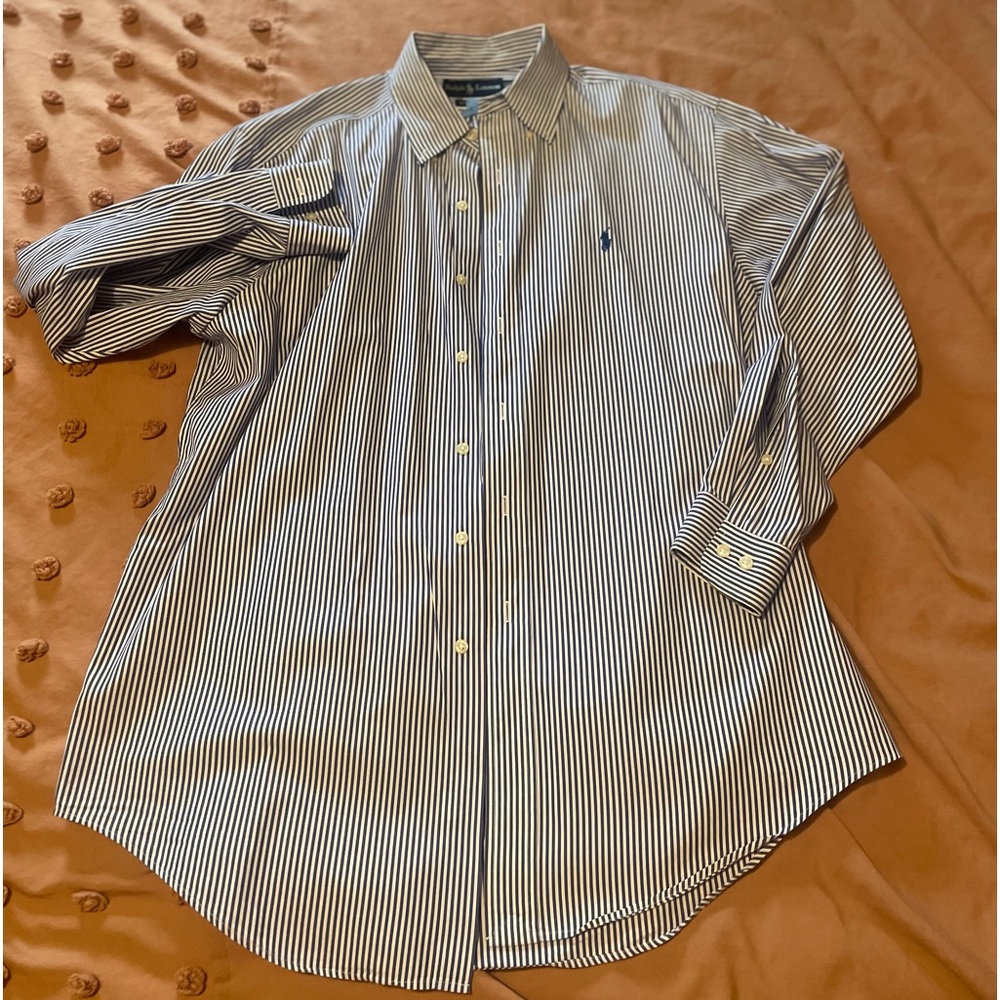 Polo by Ralph Lauren Dress Shirt pin stripe 16 neck